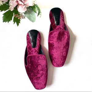 M Gemi Velvet Mules - Calma Slipper - Size 5